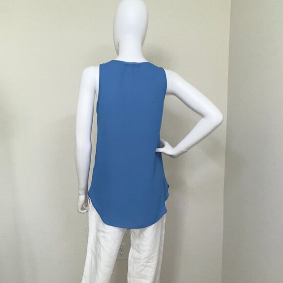 KRISA: NWT, Tunic Tank Top, Size - S, Color - Blue, MSRP - $99 - Picture 3 of 5